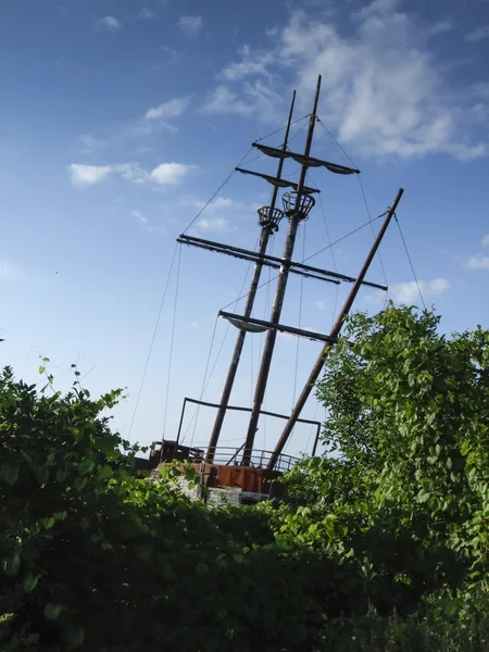 Replica of Grande Hermine ship — Stock Photo, Image