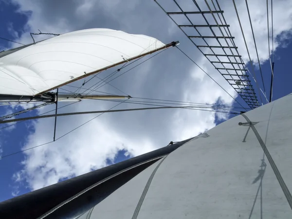 Sailboat with sky — Stock Photo, Image