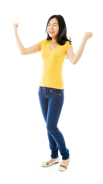 Woman celebrating success — Stock Photo, Image