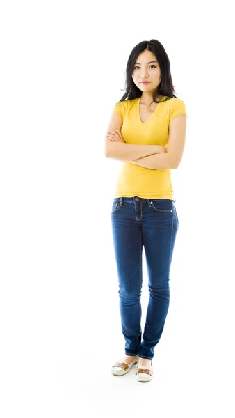 Mujer con los brazos cruzados — Foto de Stock