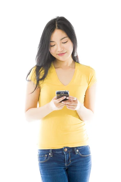 Woman text messaging — Stock Photo, Image
