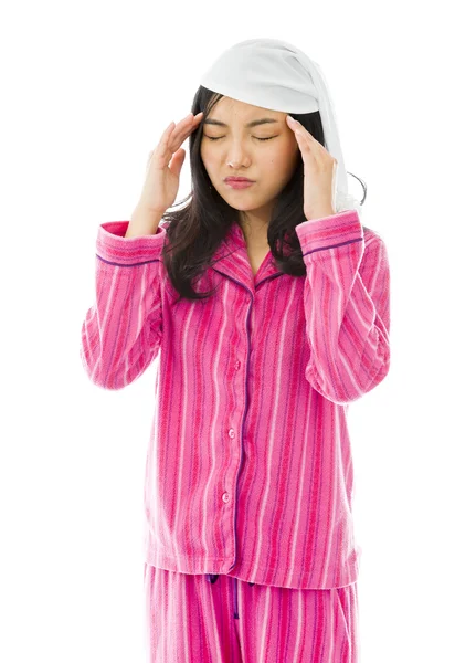 Suffering from headache — Stock Photo, Image