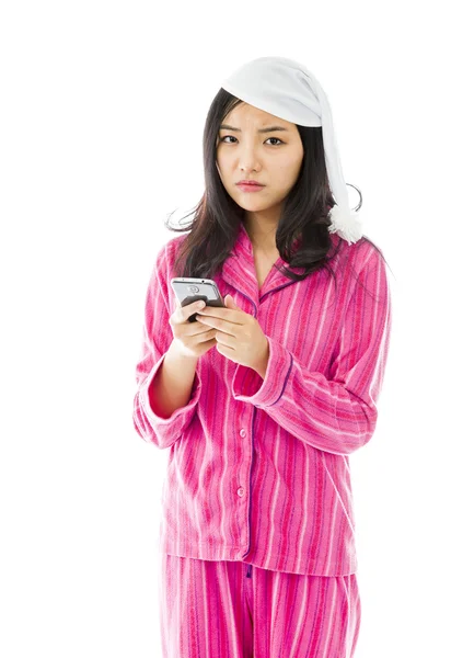 Woman text messaging — Stock Photo, Image