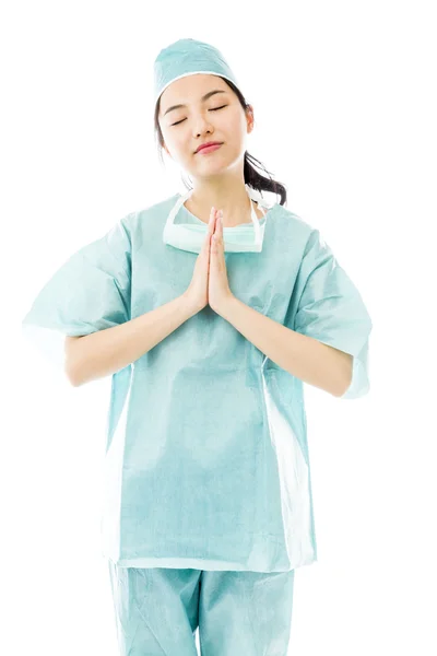 Cirujano rezando — Foto de Stock