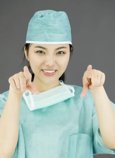 Surgeon pointing at you — Stock Photo, Image