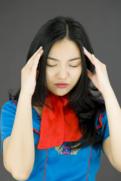 Suffering from headache — Stock Photo, Image