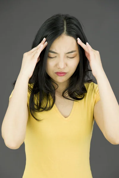 Lijden hoofdpijn — Stockfoto