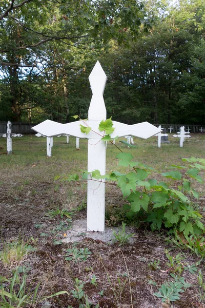 Túmulos em um cemitério — Fotografia de Stock