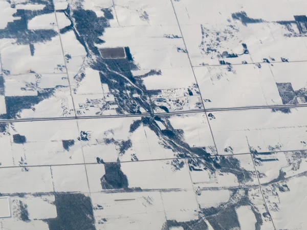 Met sneeuw bedekt landschap — Stockfoto