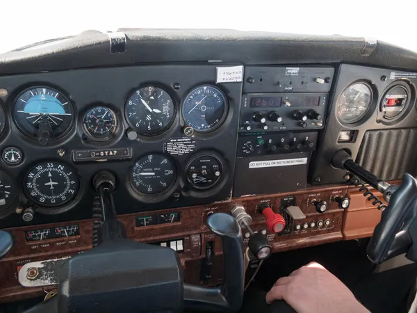 Cockpit eines Flugzeugs — Stockfoto