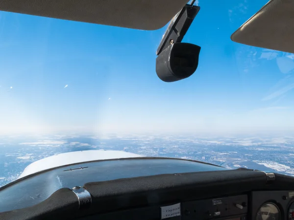 Cockpit de um avião — Fotografia de Stock