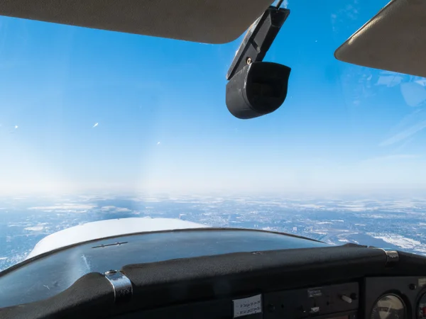 飛行機のコックピット — ストック写真