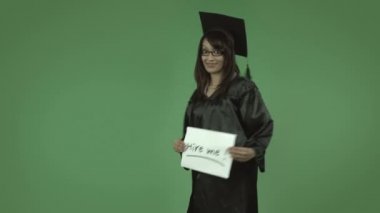 Öğrenci mezun Kiralık beni işaret