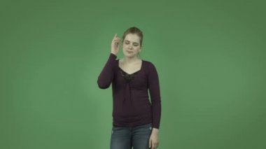 düşünme ve kafa çizilmemesi kız