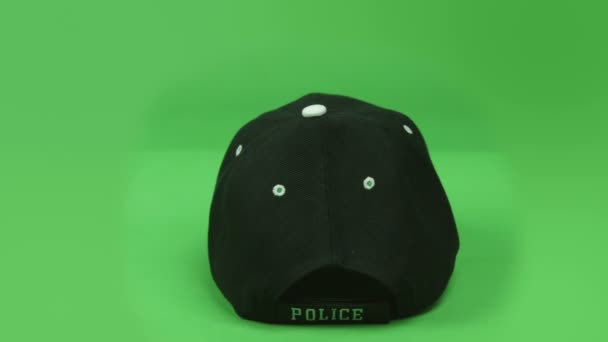 Police cap — Stock Video