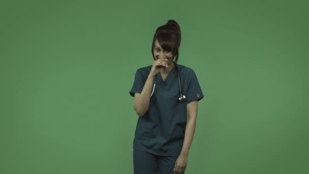 インドの女性の医者 — ストック動画