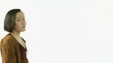 sır ile ortaçağ giysileri kızı