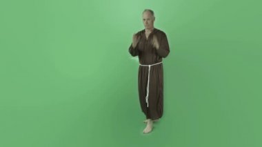 Monk ile şans parmak çarpı işareti