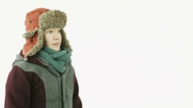 parmak çarpı işareti ile kız