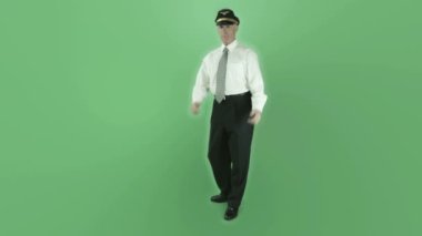 uçak pilot el başparmak aşağı