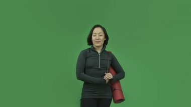 Sportif kız konuşan röportaj