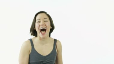 Sportif kız komik gülüyor