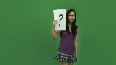 soru işareti işareti ile öğrenci