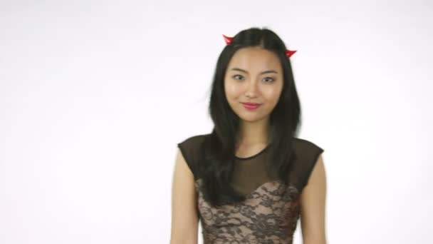 Asiatique démon femme — Video