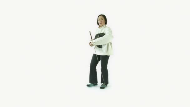여자 펜싱 검으로 — 비디오