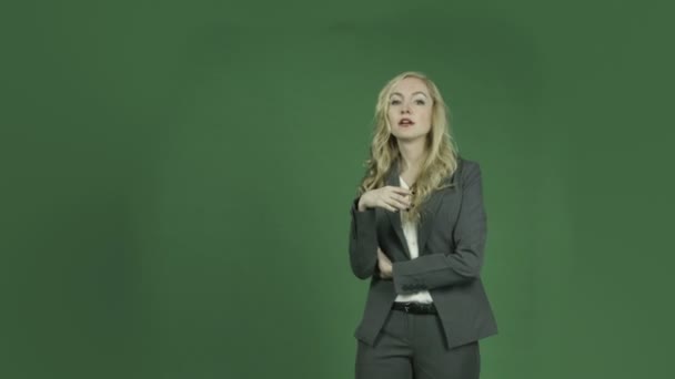 秘密の女性実業家 — ストック動画
