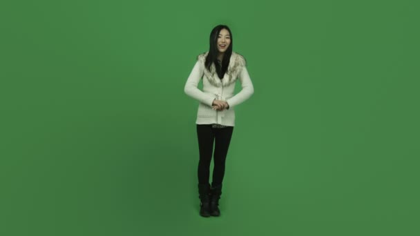 Asiática joven chica — Vídeos de Stock