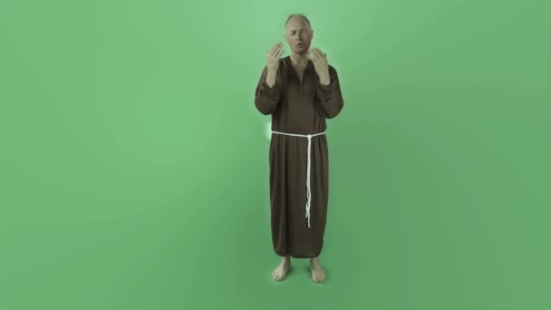 Intervista a Monk — Video Stock