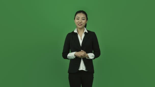 Asiatique femme d'affaires — Video