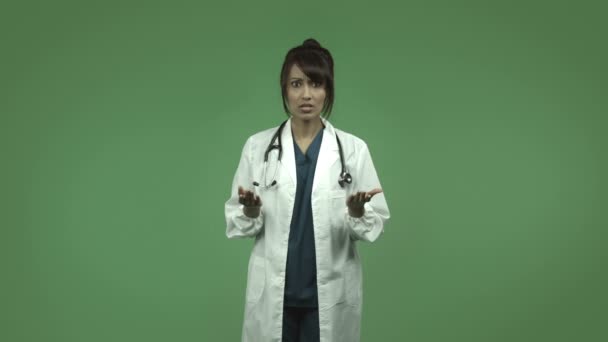 Indian female doctor — Stock Video