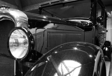 Müzedeki antika arabayı kapat, Brittany, Fransa