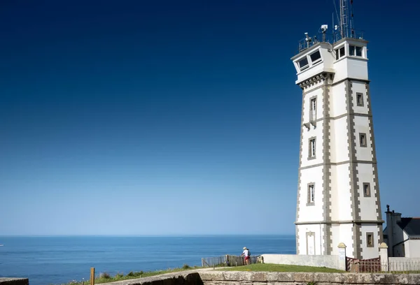 Malownicza Wieża Widokiem Niebo Bretania Francja — Zdjęcie stockowe