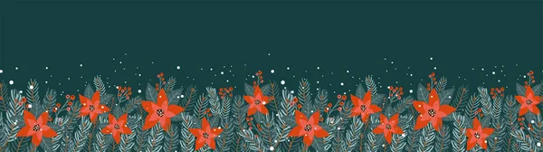 Carino Disegnato Mano Ghirlanda Natale Con Testo Lingua Tedesca Buon — Vettoriale Stock