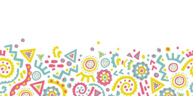 El çizimi soyut, pürüzsüz desen, etnik geçmiş, Afrika tarzı - tekstil, pankart, duvar kağıtları, ambalaj - vektör tasarımı için harika