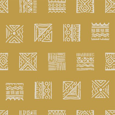 El çizimi soyut, pürüzsüz desen, etnik geçmiş, Afrika tarzı - tekstil, pankart, duvar kağıtları, ambalaj - vektör tasarımı için harika