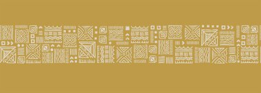 El çizimi soyut, pürüzsüz desen, etnik geçmiş, Afrika tarzı - tekstil, pankart, duvar kağıtları, ambalaj - vektör tasarımı için harika