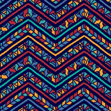 El çizimi soyut, pürüzsüz desen, etnik geçmiş, etnik tarz - tekstil, afişler, duvar kağıtları, ambalajlama - vektör tasarımı için harika
