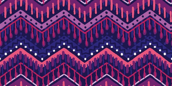 Hand Drawn Abstract Seamless Pattern Ethnic Background Doodle Style Great — Stock vektor