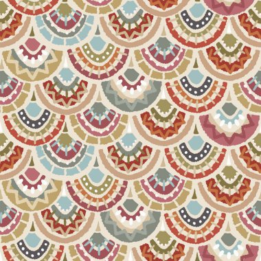 El çizimi soyut, pürüzsüz desen, etnik geçmiş, karalama tarzı - tekstil, afiş, duvar kağıtları, ambalaj - vektör tasarımı için harika