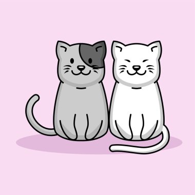 Sevimli kediler Sevgililer Günü 'nde maskot aşkı