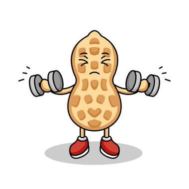 Şirin fıstık maskotu logosu tasarımı