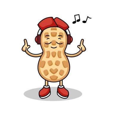 Şirin fıstık maskotu logosu tasarımı