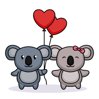 Sevgililer Günü 'nde sevimli iki hayvan