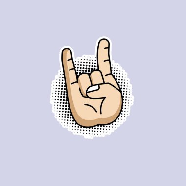 pop sanat tasarımı ikon vektör illüstrasyonu