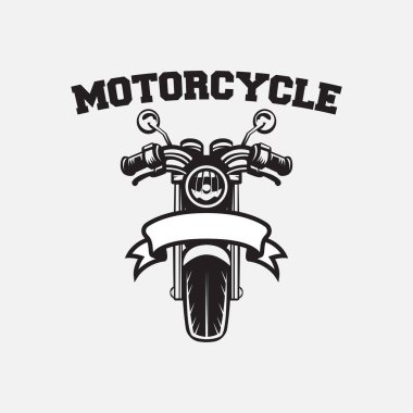 Retro motosiklet rozet logosu tasarımı