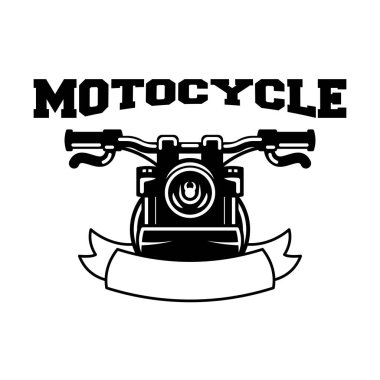 Retro motosiklet rozet logosu tasarımı